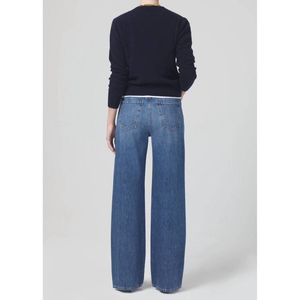 NEW CITIZENS OF HUMANITY annina high rise wide leg 30" trouser in pinnacle - Picture 4 of 4